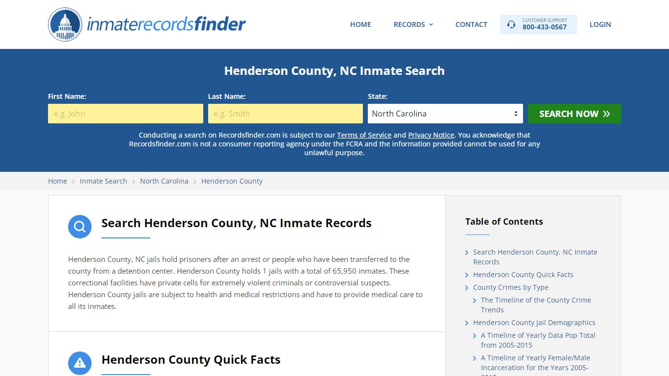 Henderson County, NC Inmate Lookup & Jail Records Online